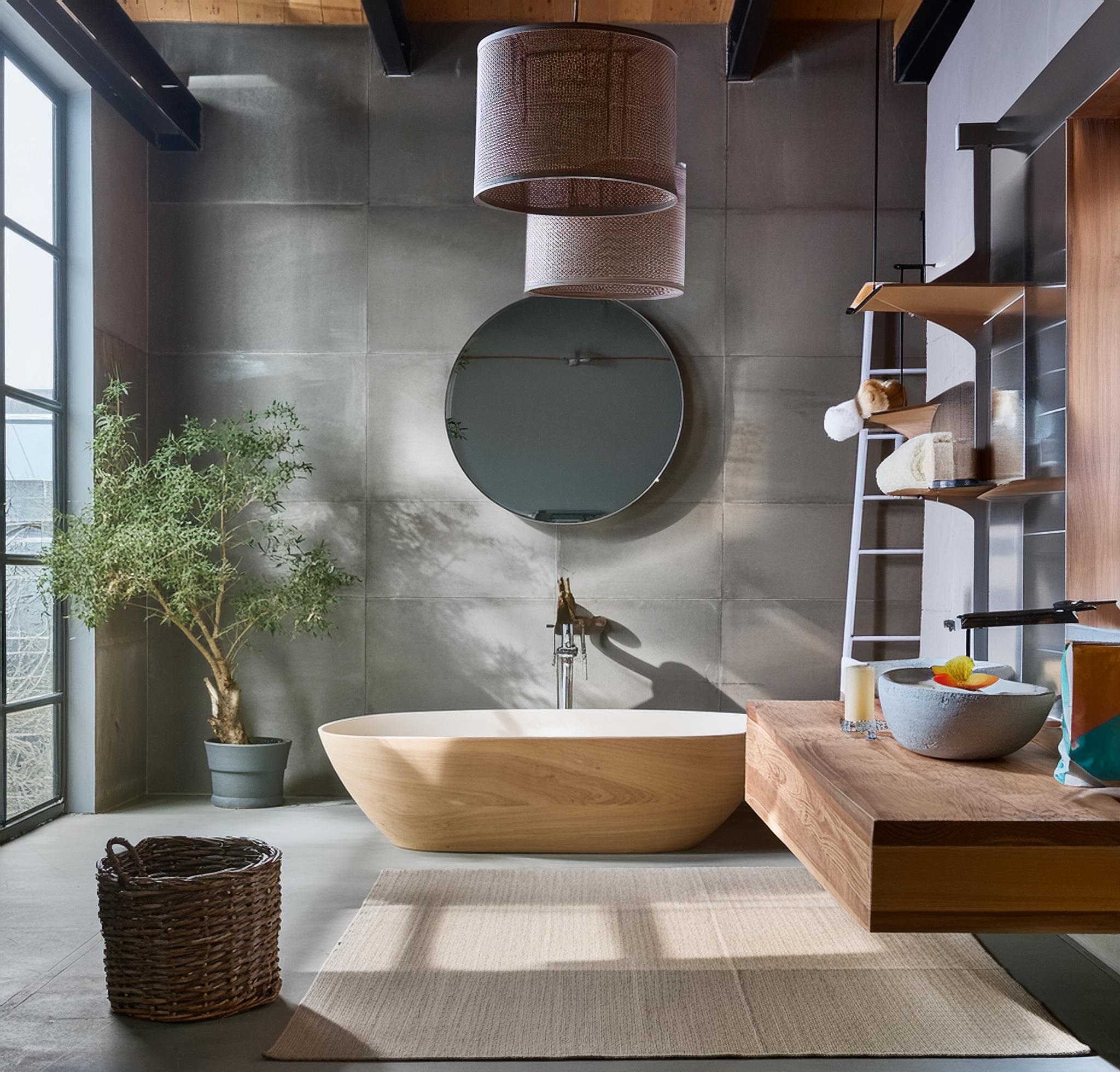 Thiết Kế Phòng Tắm Phong Cách Công Nghiệp Hiện Đại